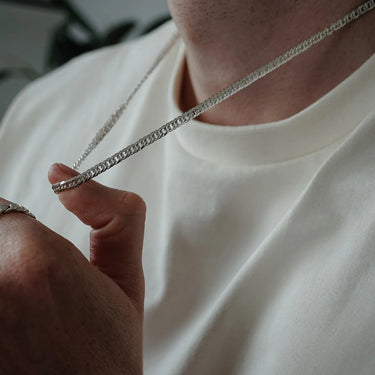 950 Sterling Silver Cuban Link Chain 4mm